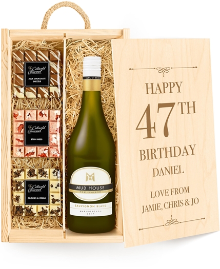 Birthday Personalised Chocolate Tasting Experience With White Wine